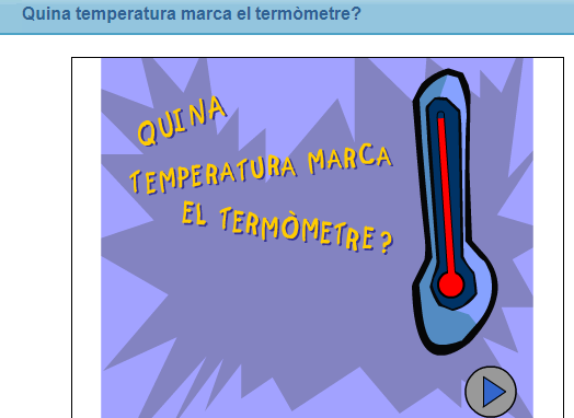 Quina temperatura marca el termòmetre? | Recurso educativo 33406