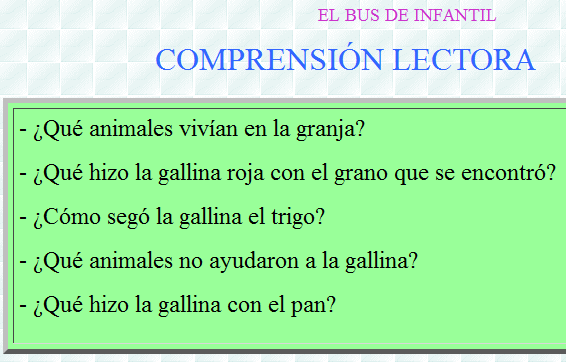 Con Mayúsculas: La Gallina roja | Recurso educativo 33835