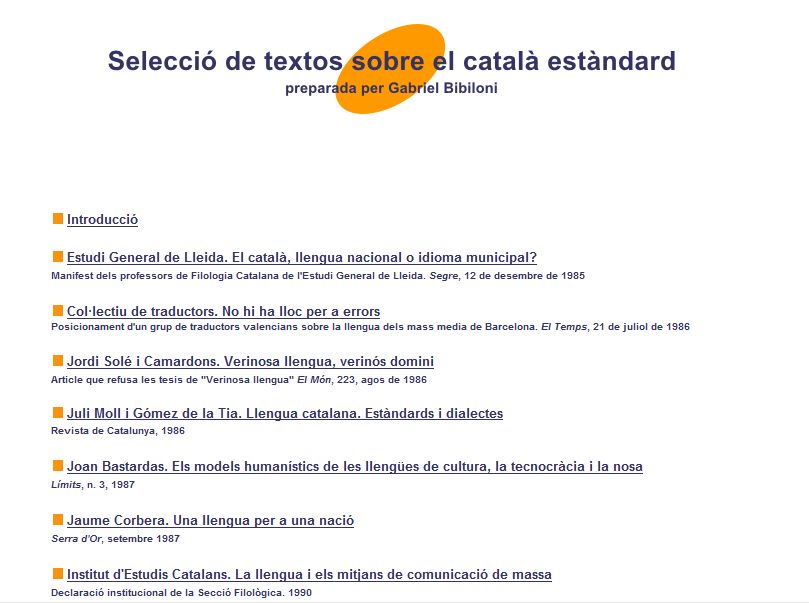 Selecció de textos sobre el català estàndard | Recurso educativo 34711