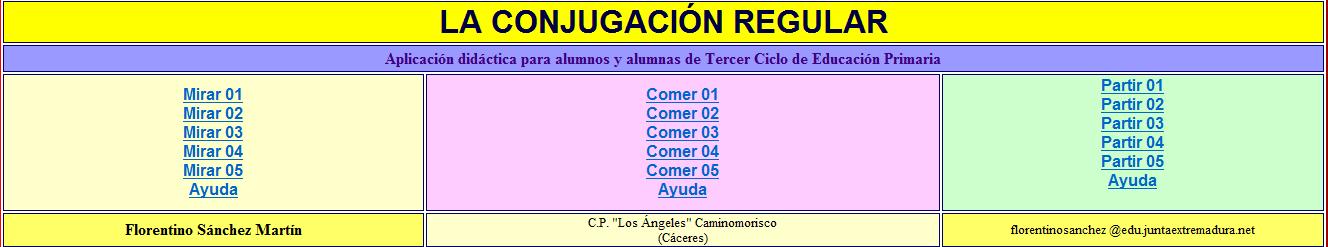 La conjugación regular | Recurso educativo 35185