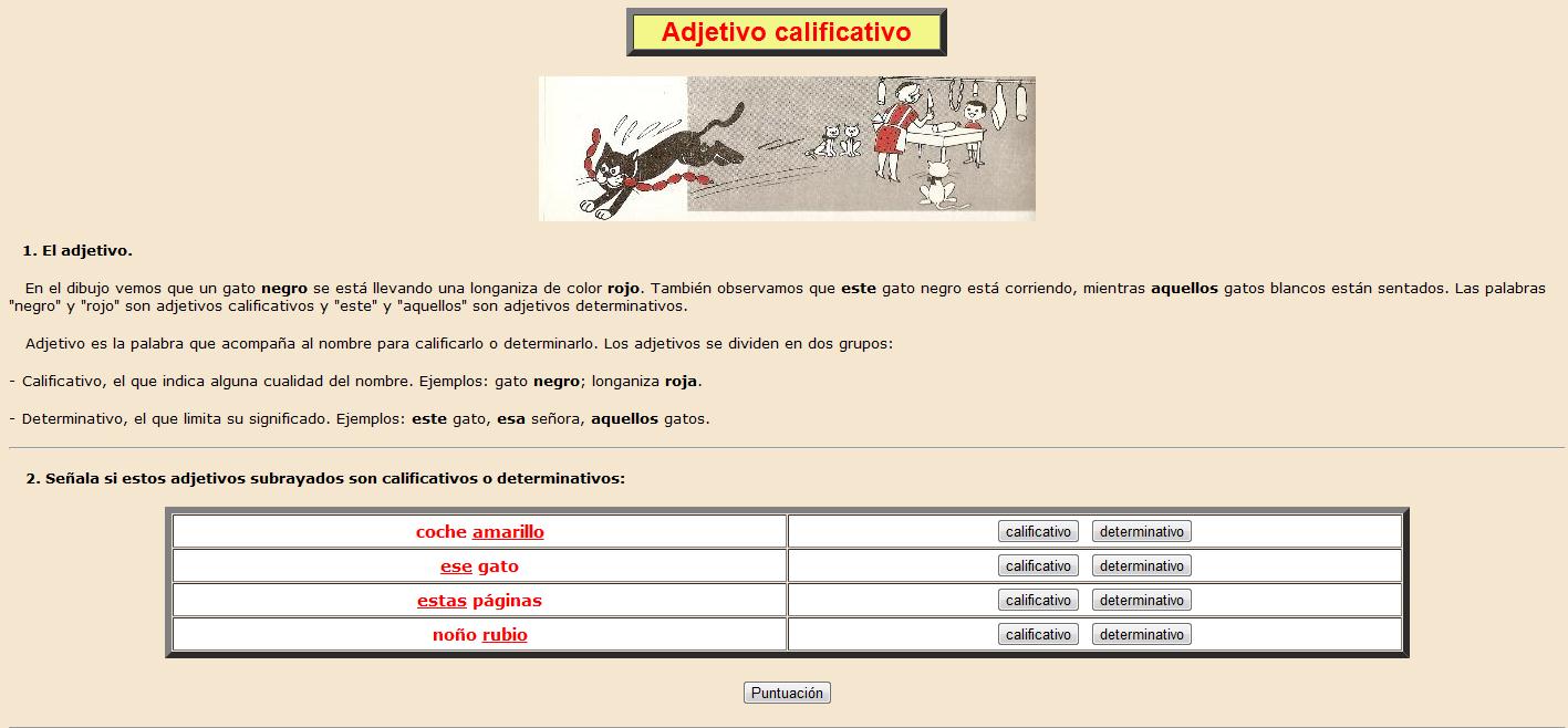 Adjetivo calificativo | Recurso educativo 36856