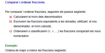 Comparar fraccions | Recurso educativo 36983