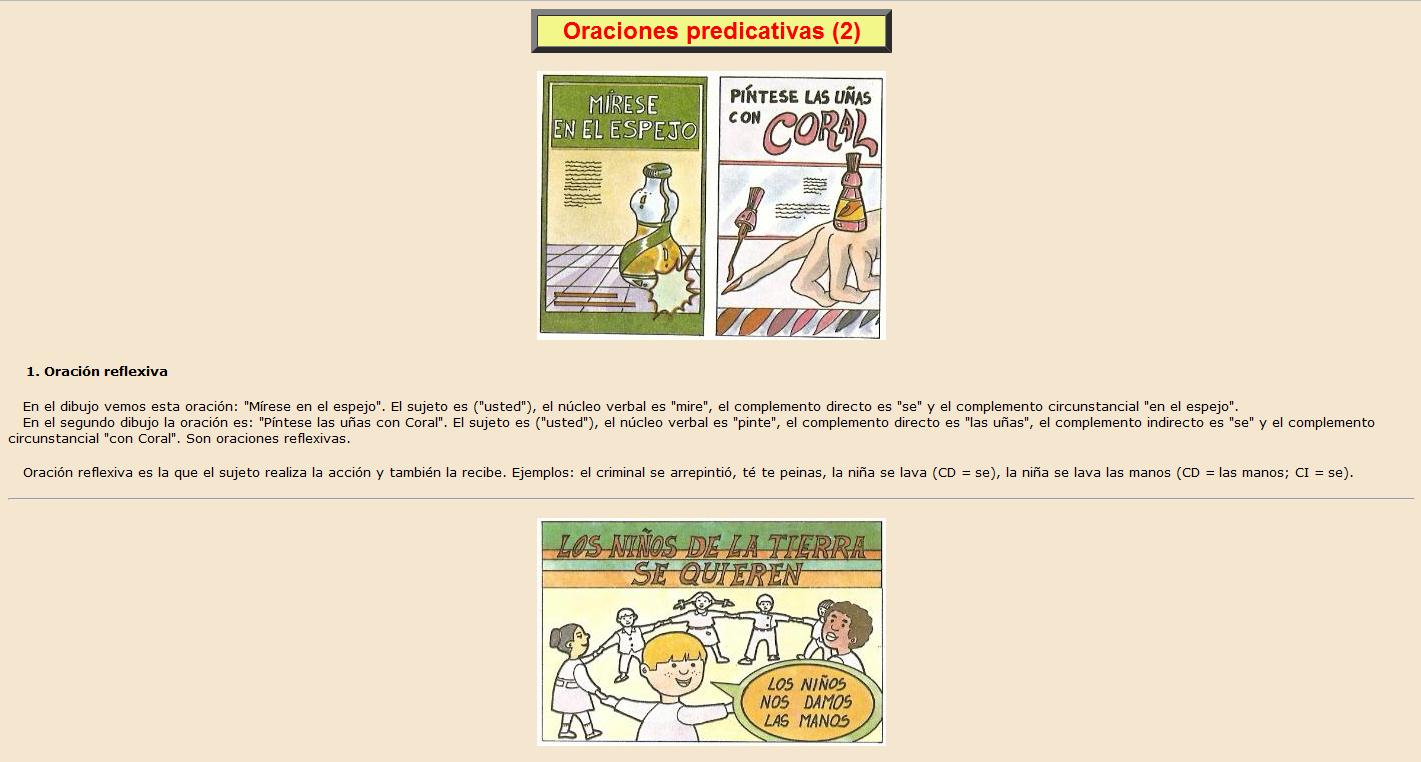 Oraciones predicativas (2) | Recurso educativo 37050