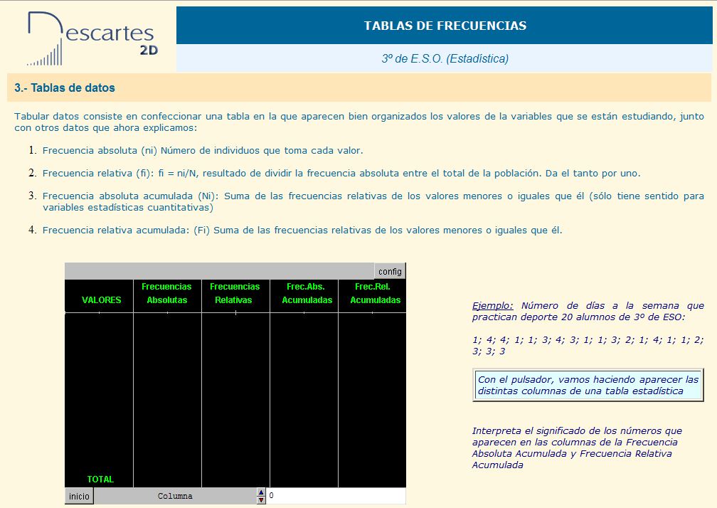 Tablas de datos | Recurso educativo 37286