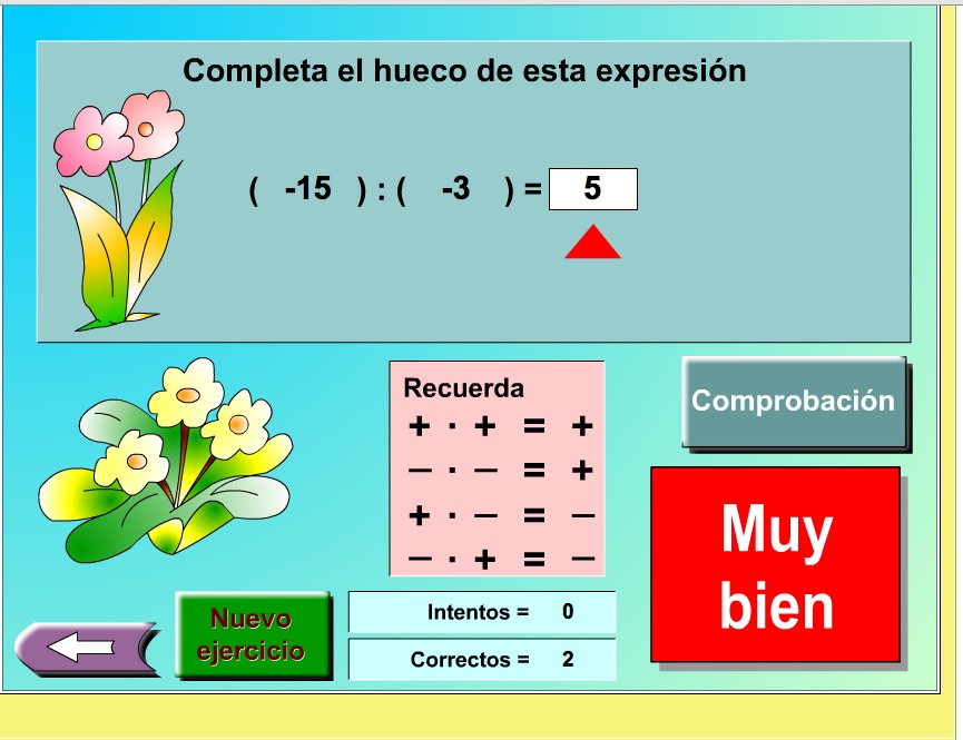 Operaciones con signos | Recurso educativo 37307