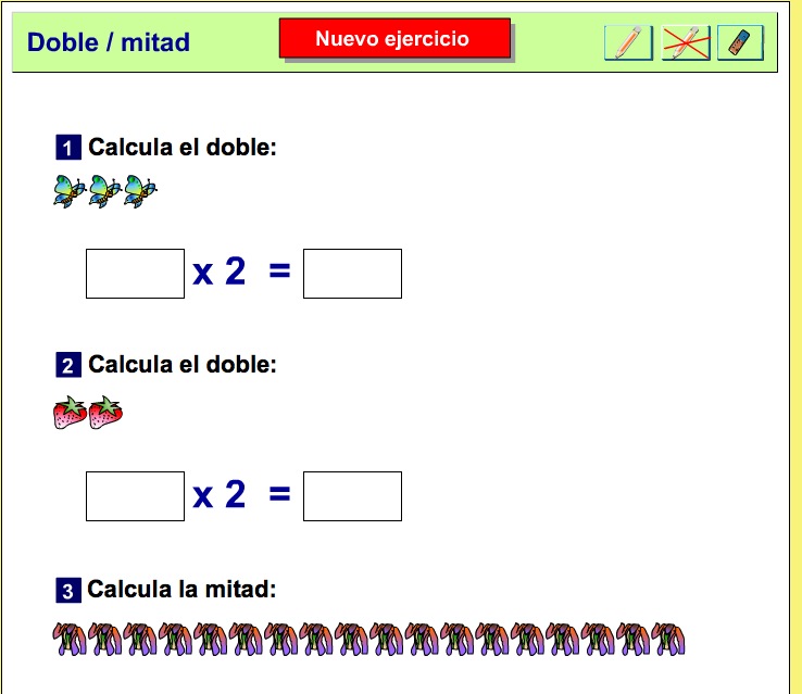 El doble y la mitad | Recurso educativo 38030