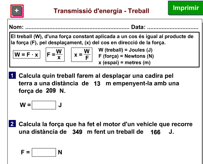 Transmissió de l'energia: el treball | Recurso educativo 38482