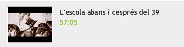 L'escola abans i després del 39 | Recurso educativo 39057