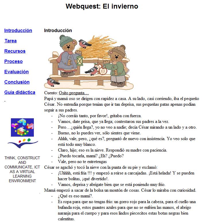 Webquest: El invierno | Recurso educativo 39271