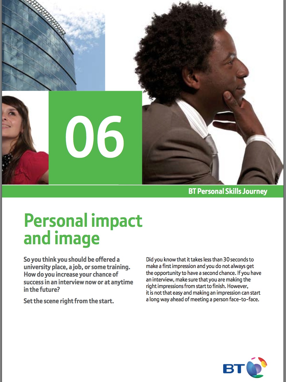 BT Personal Skills Journey: Personal impact and image | Recurso educativo 39314