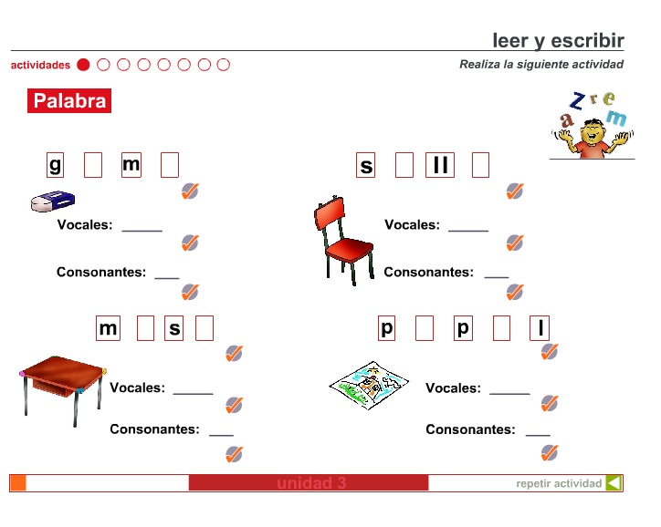 Objetos de la escuela | Recurso educativo 40189