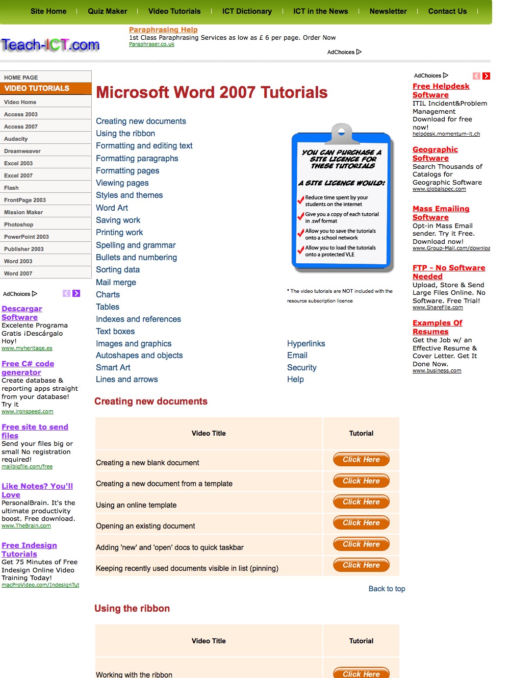 Video: Word 2007 tutorials | Recurso educativo 41150