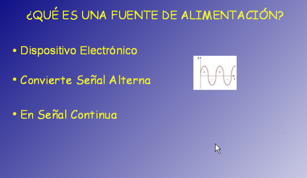 Fuente de alimentación | Recurso educativo 41521