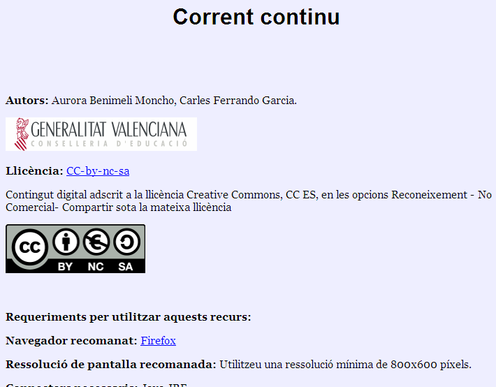 Corrent continu | Recurso educativo 42080