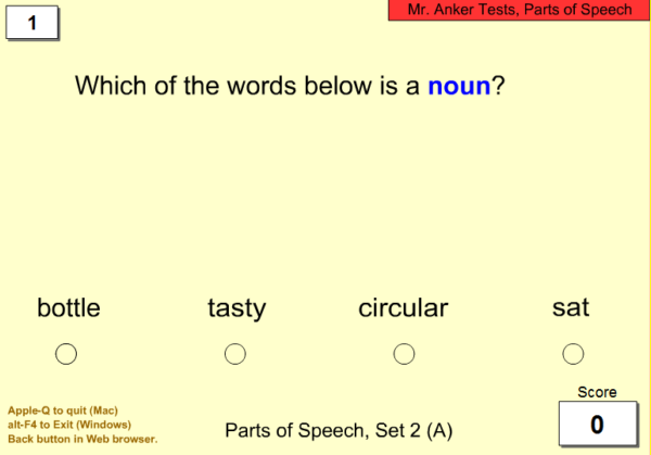 Parts of speech | Recurso educativo 42619