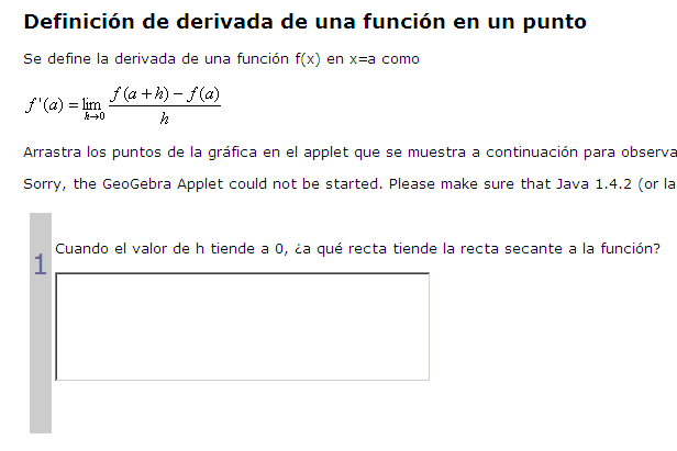 Función derivada | Recurso educativo 42645