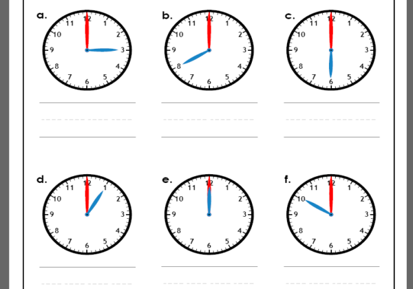 Telling time | Recurso educativo 42859