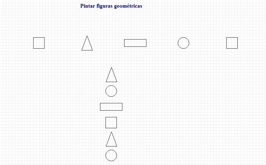 Pintar figuras geométricas | Recurso educativo 43202