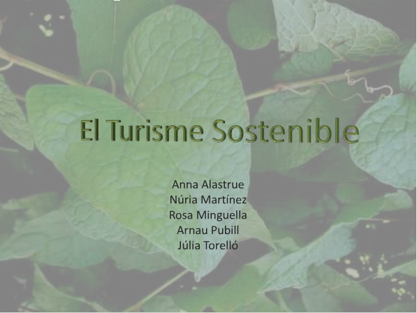 El turisme sostenible | Recurso educativo 43298