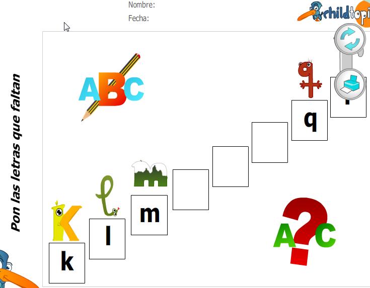 Ficha: faltan letras | Recurso educativo 43952