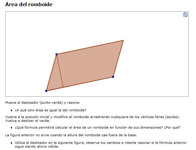 Área del romboide | Recurso educativo 44799