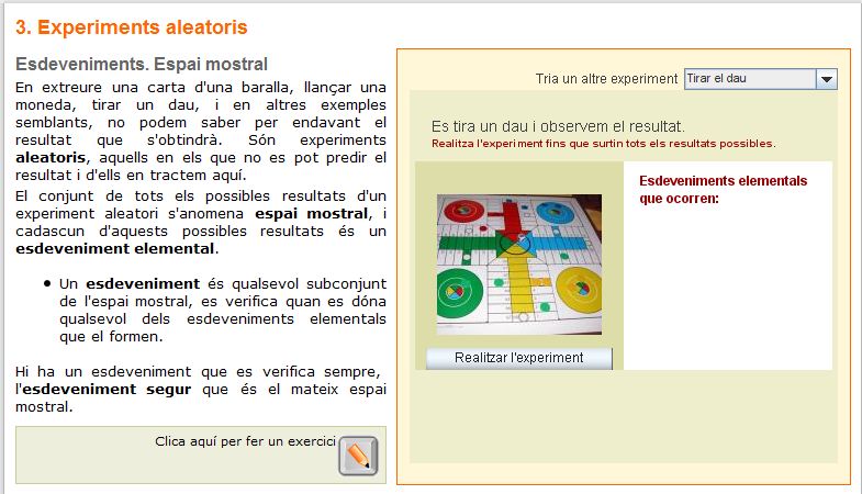 Experiments aleatoris | Recurso educativo 45706