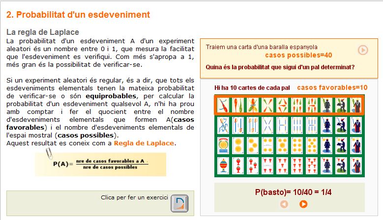 La regla de Laplace | Recurso educativo 45707