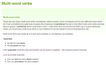 Grammar: Multi-word verbs | Recurso educativo 48428