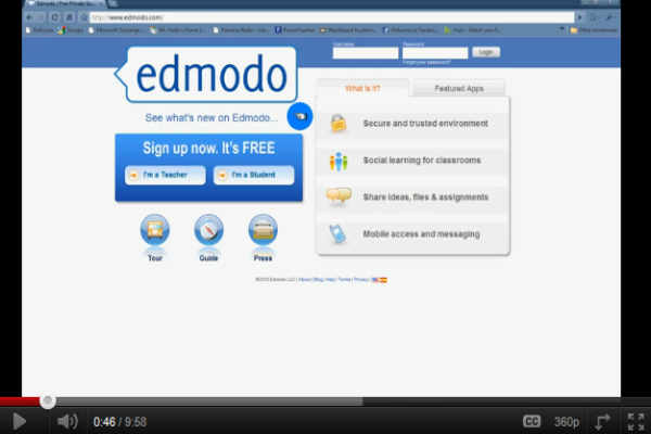 Edmodo student set-up tutorial | Recurso educativo 49193