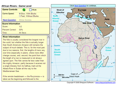 Game: African rivers | Recurso educativo 49614