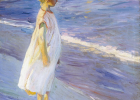 Niña en la playa (Sorolla) | Recurso educativo 50226