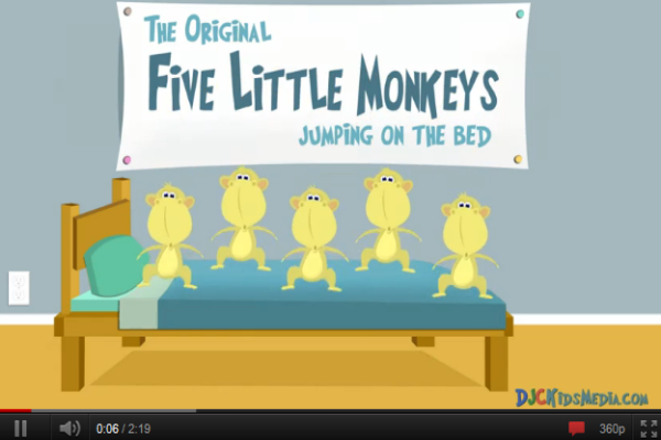 Song: Five little monkeys | Recurso educativo 50859