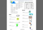 Weather crossword | Recurso educativo 12591