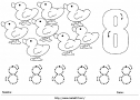 Ficha Matemáticas: El número 8 | Recurso educativo 24335