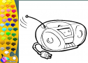 ¡A Colorear!: Radio cassette | Recurso educativo 28951