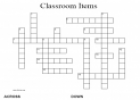 Classroom items crossword | Recurso educativo 32073