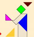 Juego tangram: figura monje | Recurso educativo 6605