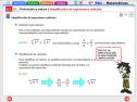 Potencias y raíces. Simplificación de expresiones radicales | Recurso educativo 786