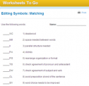 Editing symbols: Matching | Recurso educativo 68980