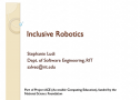 Strategies for Inclusion in Robotics | Recurso educativo 76302