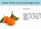 Comer frutas con el estómago vacío | Recurso educativo 80759