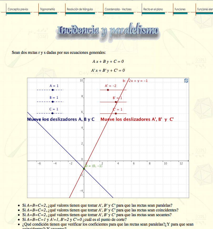 Posición relativa de dos rectas en el plano | Recurso educativo 91355