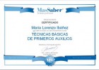 Curso de Técnicas básicas de Primeros Auxilios | MasSaber | Recurso educativo 114156