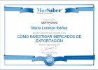 Curso de Cómo investigar mercados de exportación | MasSaber | Recurso educativo 116882