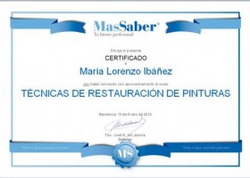 Curso de Técnicas de restauración de pintura | MasSaber | Recurso educativo 116961