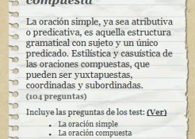 Testeando las oraciones | Recurso educativo 121632