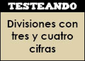 Divisiones con tres y cuatro cifras | Recurso educativo 352027