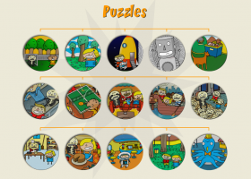 Juego de puzzle para desarrollar la atención en niños de 7 a 8 años : caretas | Recurso educativo 404686