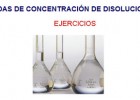 QUÍMICA EDUCACIÓN SECUNDARIA: EJERCICIOS INTERACTIVOS CONCENTRACIÓN | Recurso educativo 682993