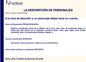 La descripción de personajes | Recurso educativo 683623